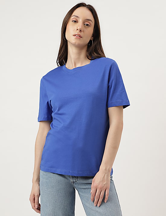 Straight Fit Crew Neck Tee