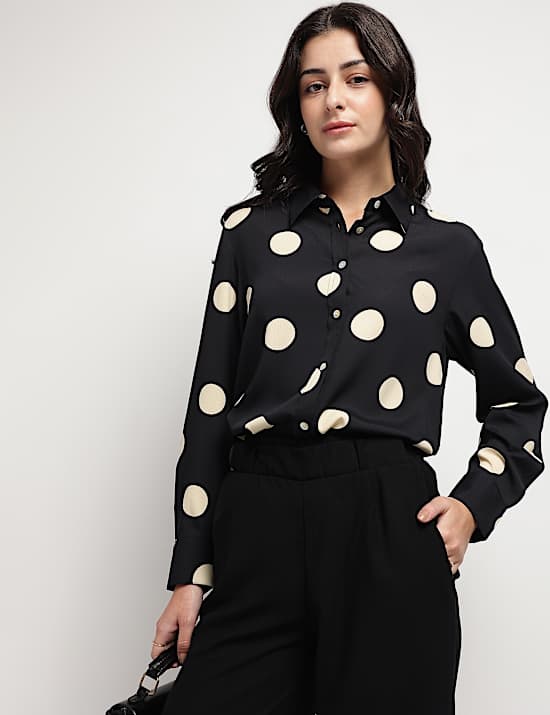 Polka Dots Printed Shirt
