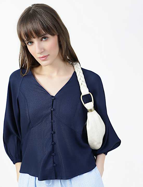 QUARTER SLEELVES EASY TOP