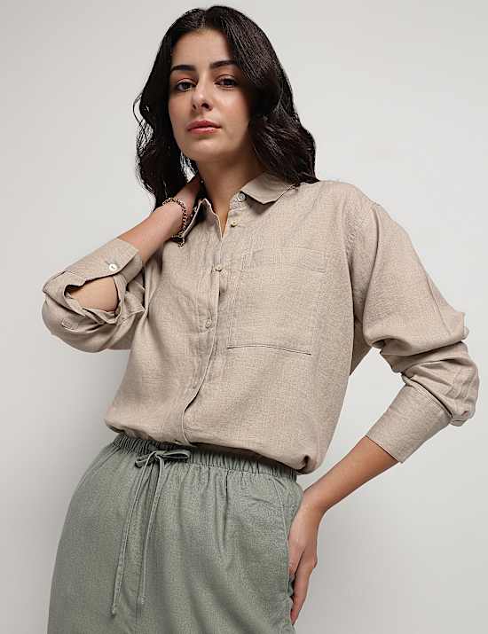 Pure Linen Girlfriend Shirt