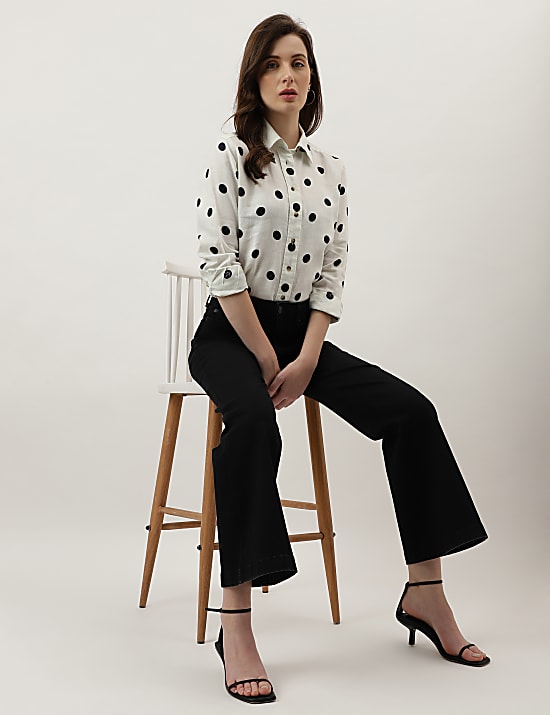 Polka Dots Regular Fit Shirt