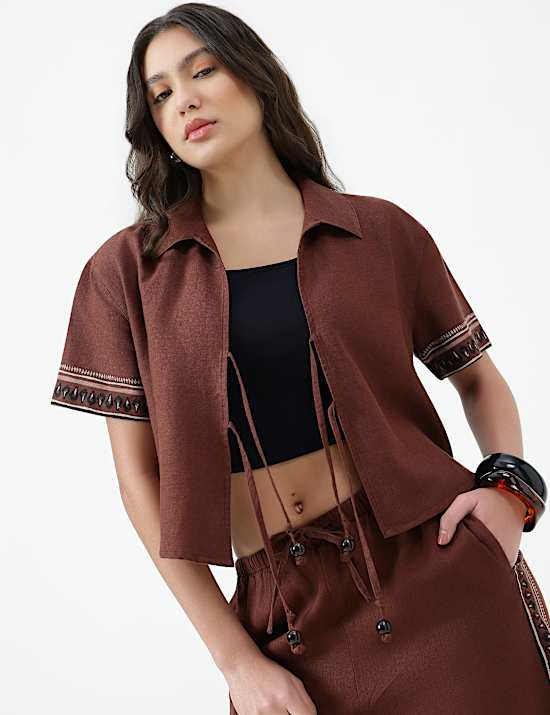 LINEN RICH SHORT SLEEVE SHIRT