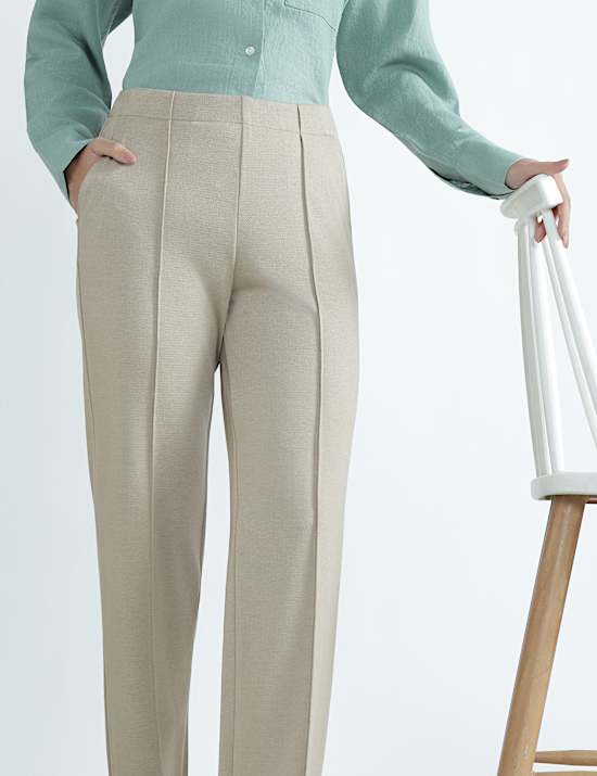 Plain Regular Fit Trousers