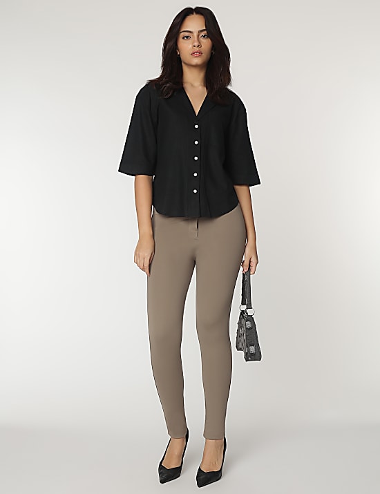 High Waist Skinny Fit Treggings