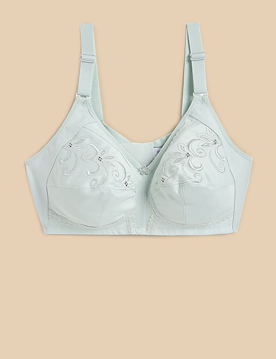 Total Support Embroidered Full Cup Bra