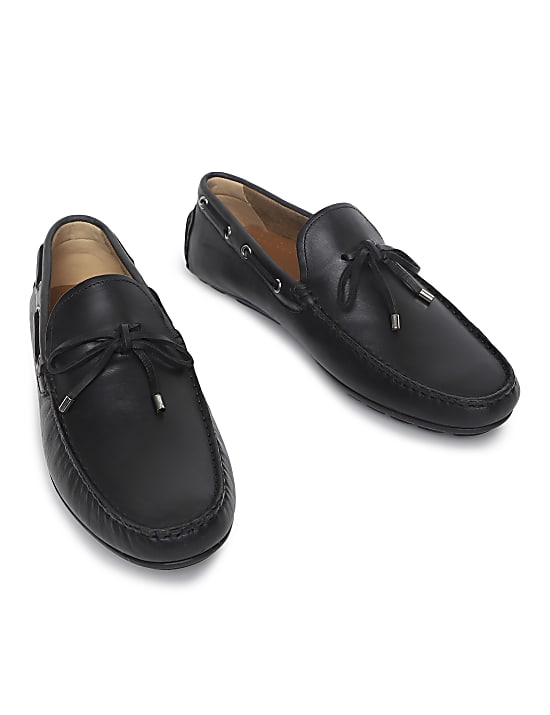 Pure Leather Plain Loafers