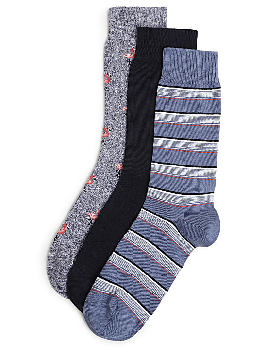 3pk Self Design Ankle Length Socks