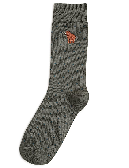 Embroidered Ankle Length Socks