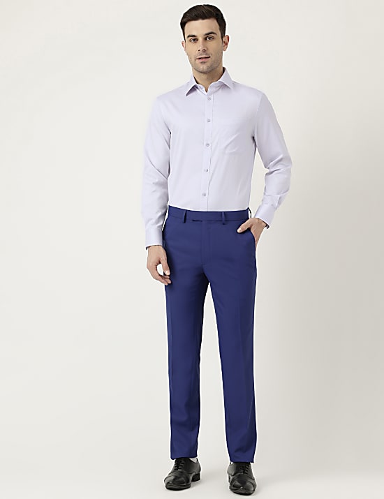 Pure Cotton Slim Fit Textured Shirt