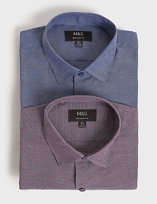 2pk Self Design Full Sleeves Shirt