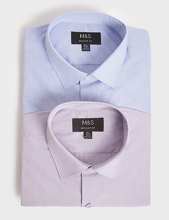 2pk Self Design Full Sleeves Shirt