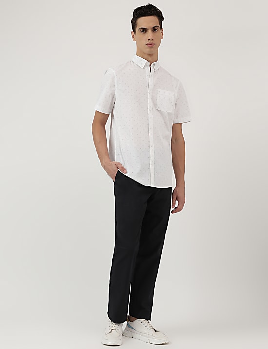 Regular Fit Pure Cotton  Plain Chinos