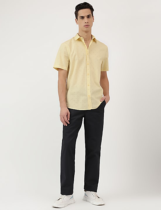 Pure Cotton Button Down Collar Shirt