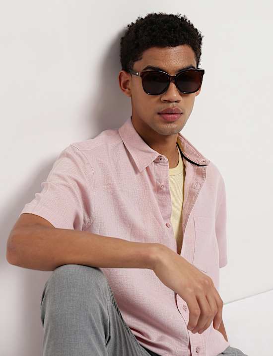 Linen Rich Relaxed Fit Shirt