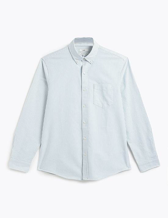 Ultimate Pure Cotton Striped Oxford Shirt