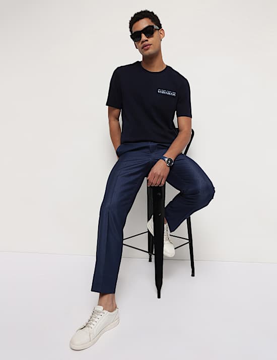 Pure Cotton Crew Neck T-Shirt