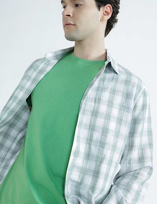 Pure Cotton Regular Fit Crew Neck T-Shirt