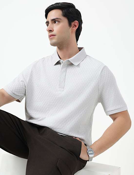 SS TWO TONE STRUCTURESMART ZIP POLO