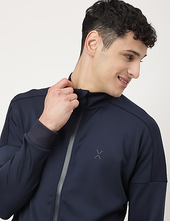 Scuba Plain High Neck Jacket