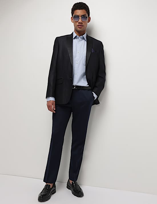 Mid Waist Slim Fit Formal Trousers