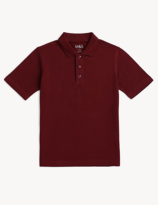 Pure Cotton Solid Polo T-Shirt