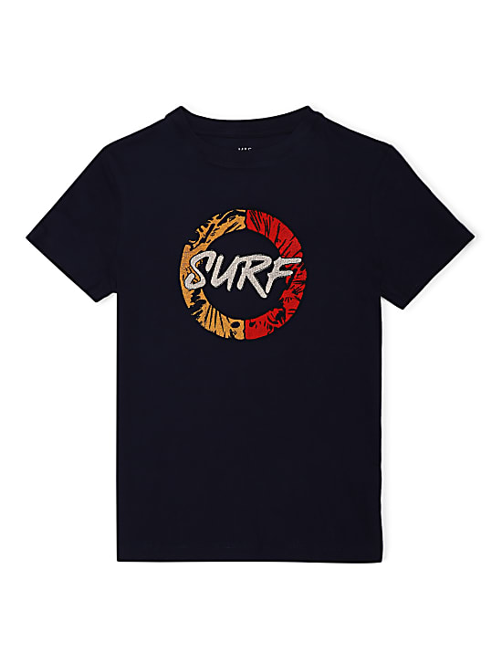 Pure Cotton Embroidered Crew Neck T-shirt