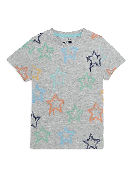 Cotton Mix Printed Crew Neck T-shirt