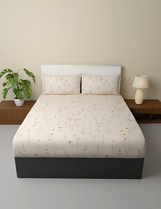 Pure Cotton Floral Bedsheet Set