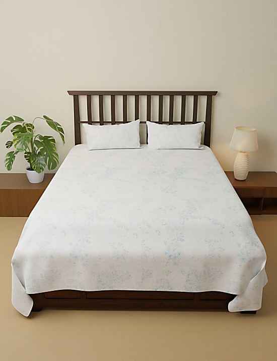 Pure Cotton Printed King Size Bedsheet Set