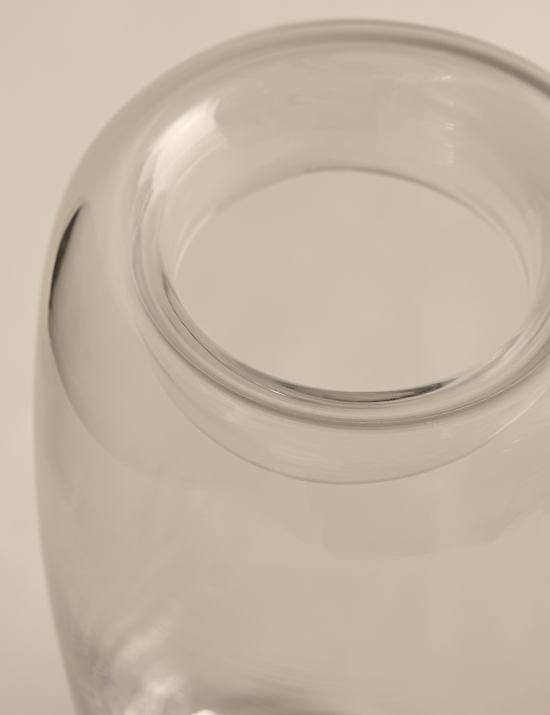 Medium Roll Top Glass Vase