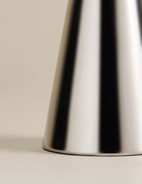 Small Chrome Vase