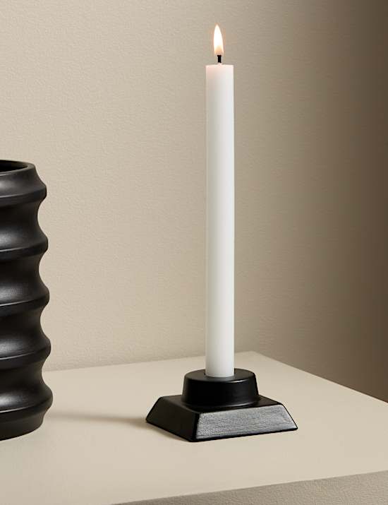 Block Ceramic Dinner Candle Holder