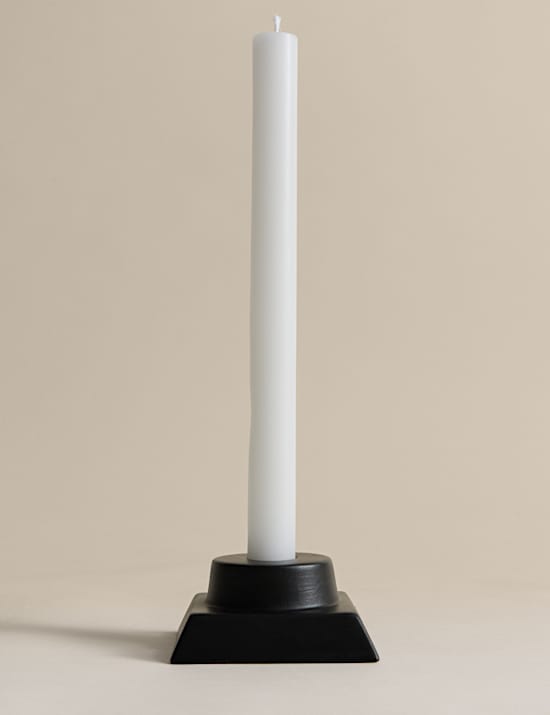 Block Ceramic Dinner Candle Holder