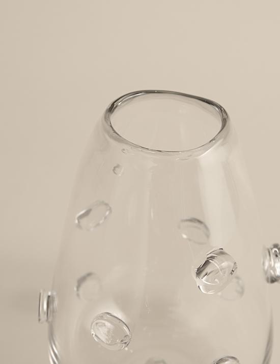 3D Raised Bobble Glass Vase