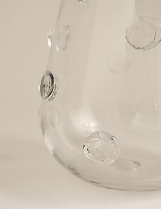 3D Raised Bobble Glass Vase