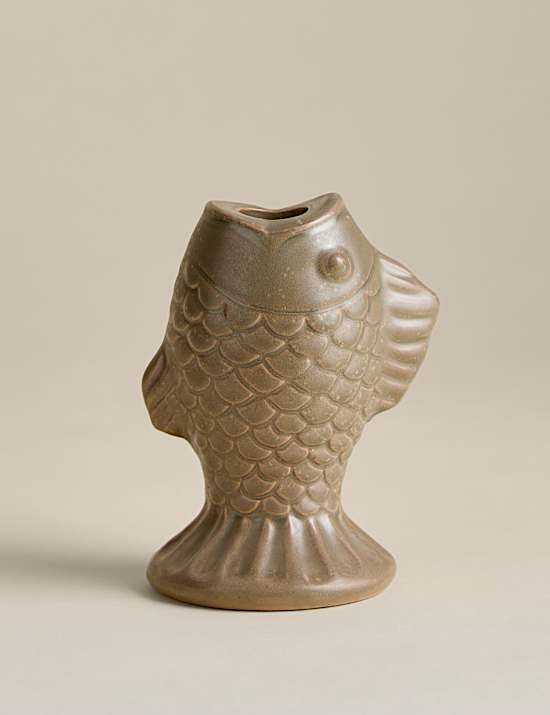 Fish Ceramic Dinner Candle Holder