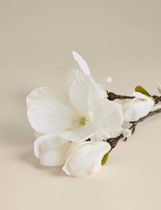 Set of 2 Artificial Magnolia Single Stems