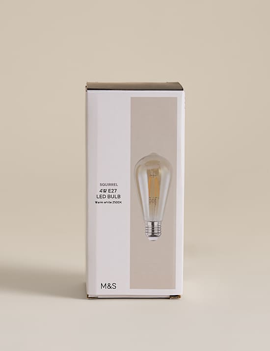 Glass Squirrel LED Large Light Bulb