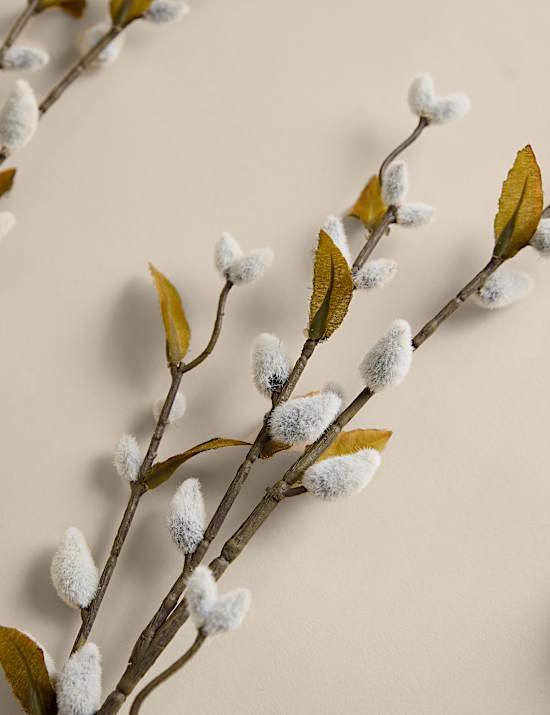 Set of 3 Artificial Willow Single Stems