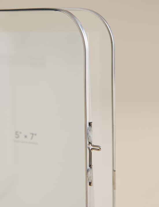 Metal Rounded Double Photo Frame 5x7 inch