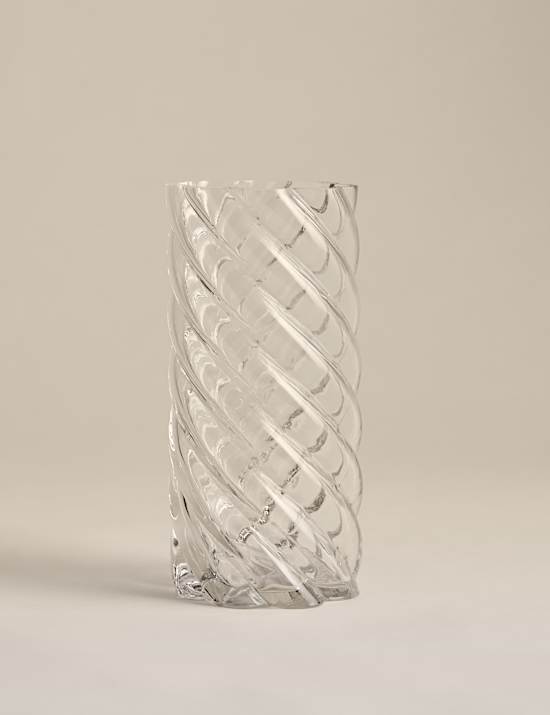 Small Twist Glass Vase