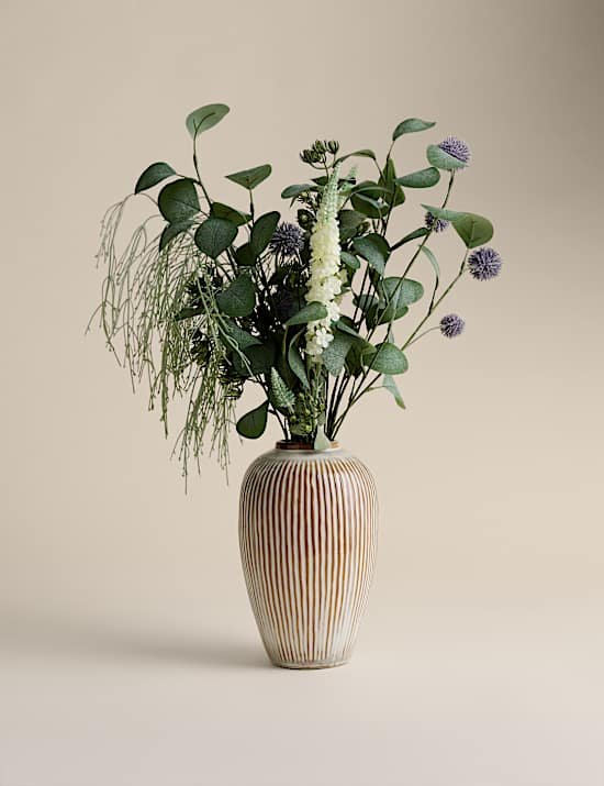 Artificial Flower Arrangement with Vase