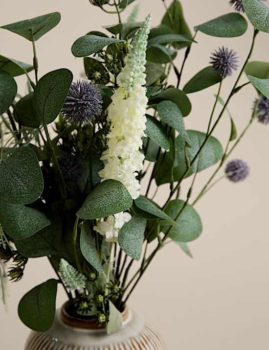 Artificial Flower Arrangement with Vase