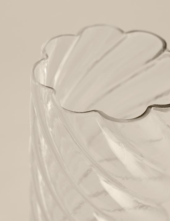 Medium Twist Glass Vase