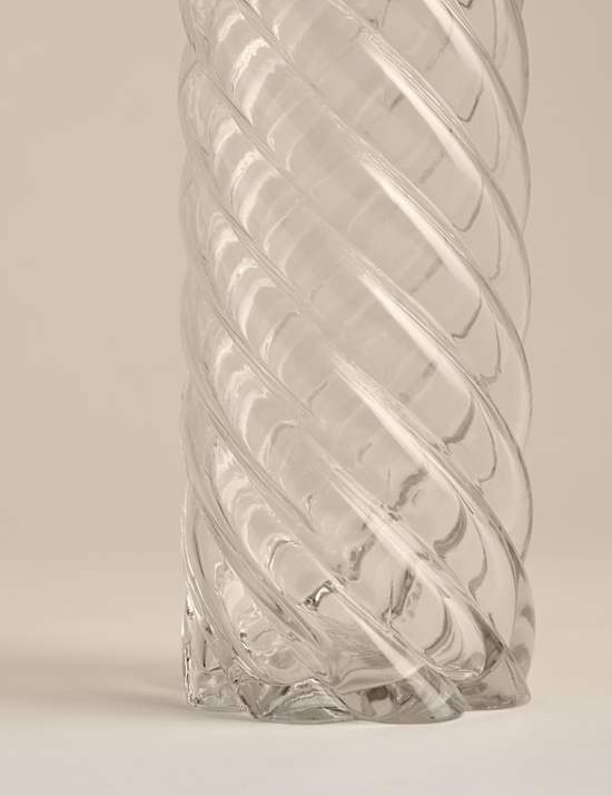 Medium Twist Glass Vase