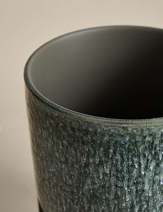 Large Reactive Glaze Ceramic Planter