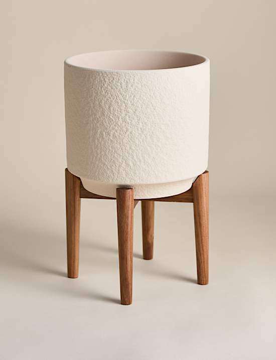 Large Reactive Glaze Ceramic Planter