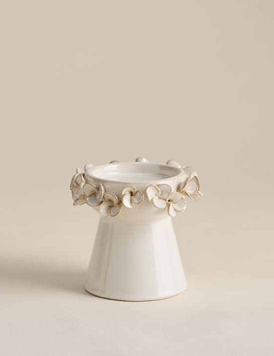 Petal Ceramic Pillar Candle Holder