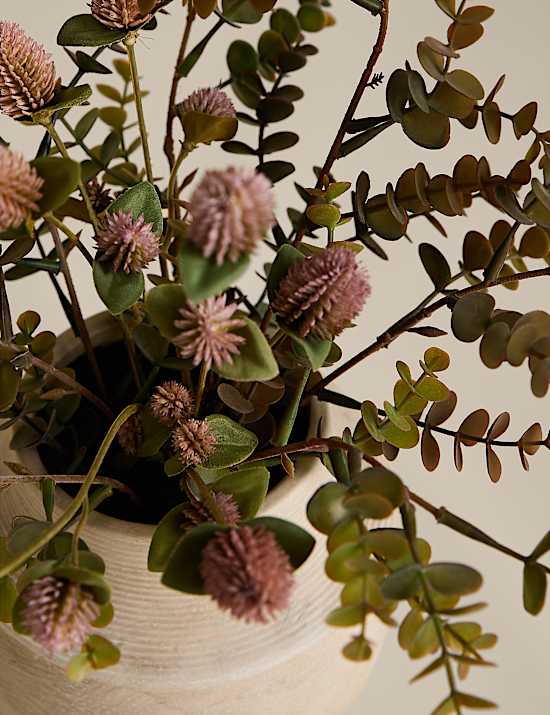 Artificial Medium Dried Thistle Arrangement