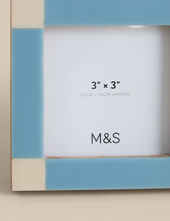 3er-Set karierter Bilderrahmen, 8 x 8 cm